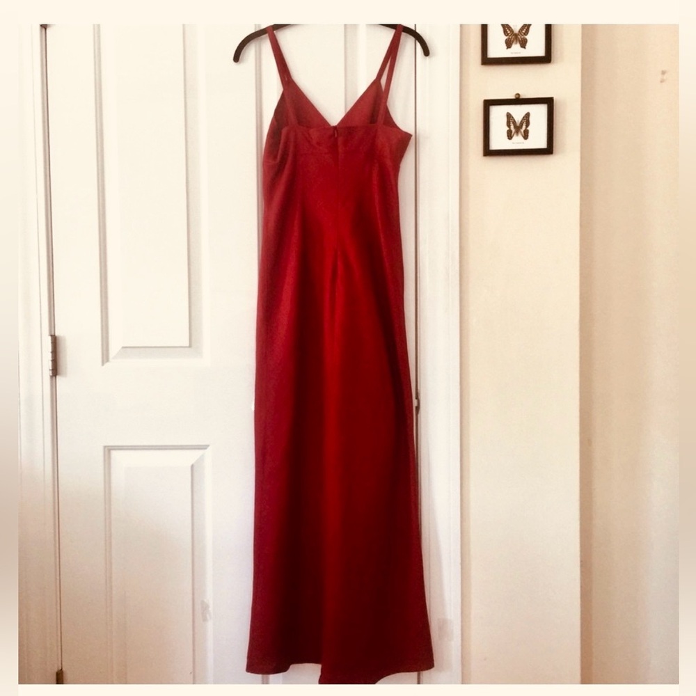 OLD NAVY Versatile Maxi Dress, Cranberry / Wine Red, 100% Linen, Size: 2, EUC